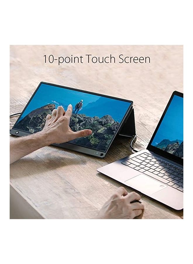 ASUS ZenScreen MB16AMT 15.6-Inch Full HD Portable Monitor Touch Screen IPS Non-Glare Built-In Battery And Speakers Eye Care USB Type-C Micro HDMI With Foldable Smart Case black - Image 2