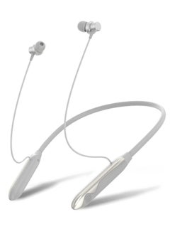 GREEN LION Larissa Wireless Neckband Headphones with Microphone & Bluetooth 5 /Continuous Connectivity/Control Buttons for Music & Calls / Ergonomic Non Slip  Neckband Headphones for Workout & Gym - Silver  - Image 1