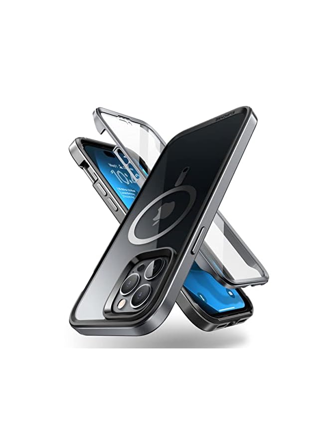 SupCase Unicorn Beetle EdgeMag Case for iPhone 14 Pro 6.1", Compatible with MagSafe Slim Frame Clear Protective Case with Built-in Screen Protector - Image 2