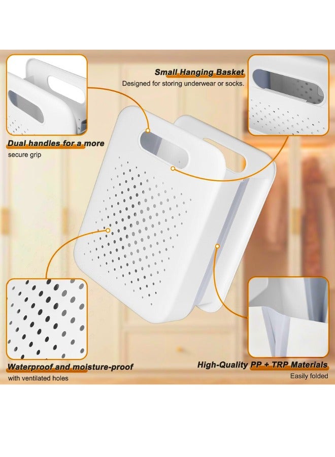 Chase Up Laundry Basket, Large Collapsible Laundry Basket, Wall-Mounted Laundry Hamper, Space-Saving Dirty Clothes Organizer, Portable Durable Hanging Hamper for Sorting Clothes - Image 3