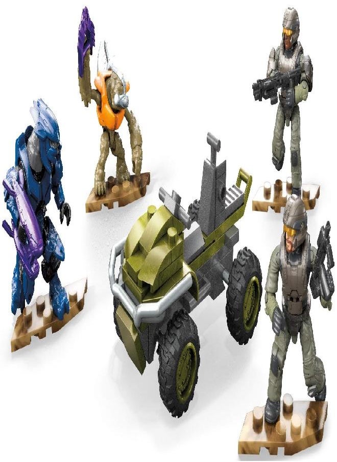 MEGA - Mega Construx Halo Recon Getaway Mongoose Vehicle Halo Infinite Construction Set with UNSC Marine Character Figure, Building Toys for Kids - Image 1