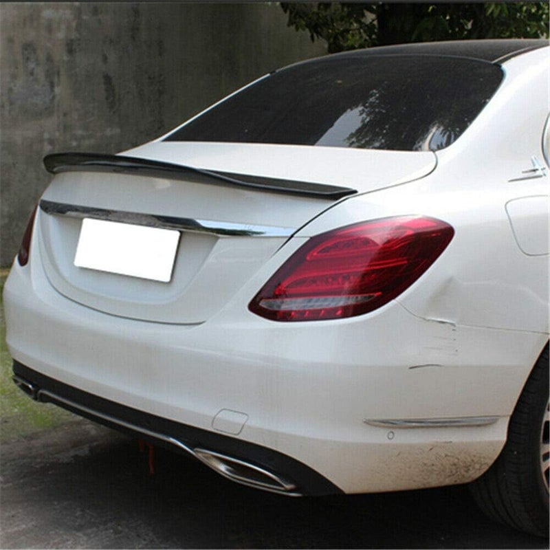MUTUSAISI Rear Trunk Lip Spoiler PSM Style Wing for Mercedes Benz C-Class W205 (2015-2021) - Gloss Black - Image 4