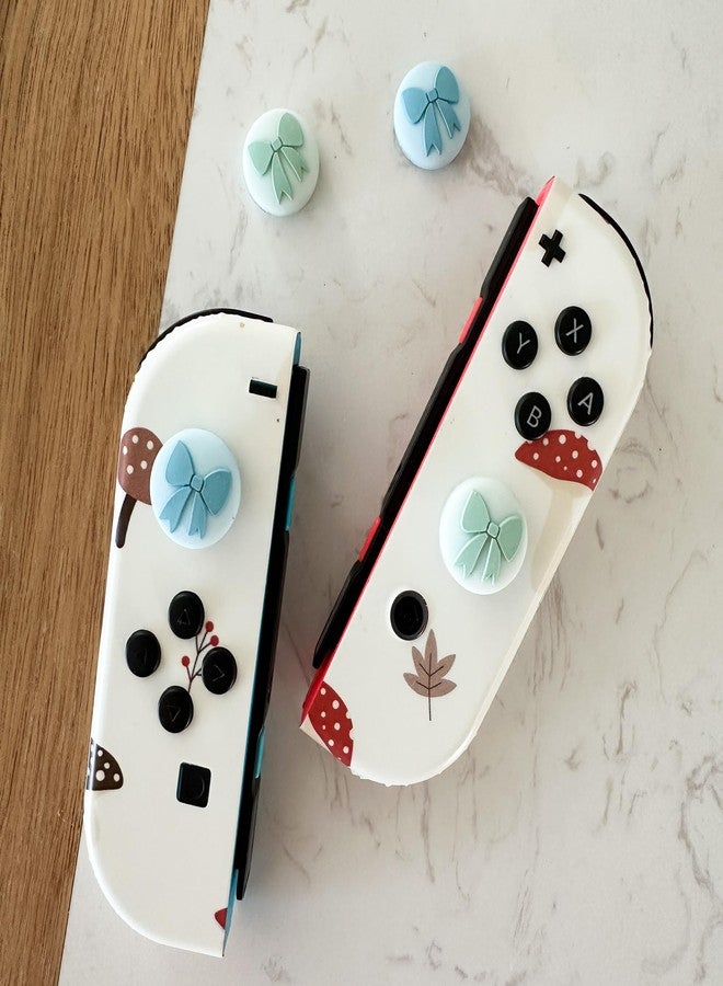 StickieTech Cow Switch Joycon Thumb Grip Covers, Soft Cute Silicone Joystick Case Compatible with Nintendo Switch/OLED/Switch Lite, Analog Stick Grips Button Covers for Switch, 4 - Image 2