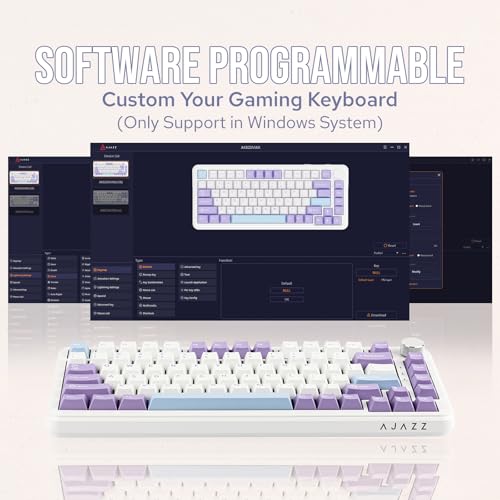 MechLands AJAZZ AK820 MAX HE Hall Effect Magnetic Gaming Keyboard, Adjustable Actuation, 8KHz Polling Rate, Wired Rapid Fast Keyboard, Creamy Gasket, RGB Backlight, NKRO for Win/Mac (White) - Image 5