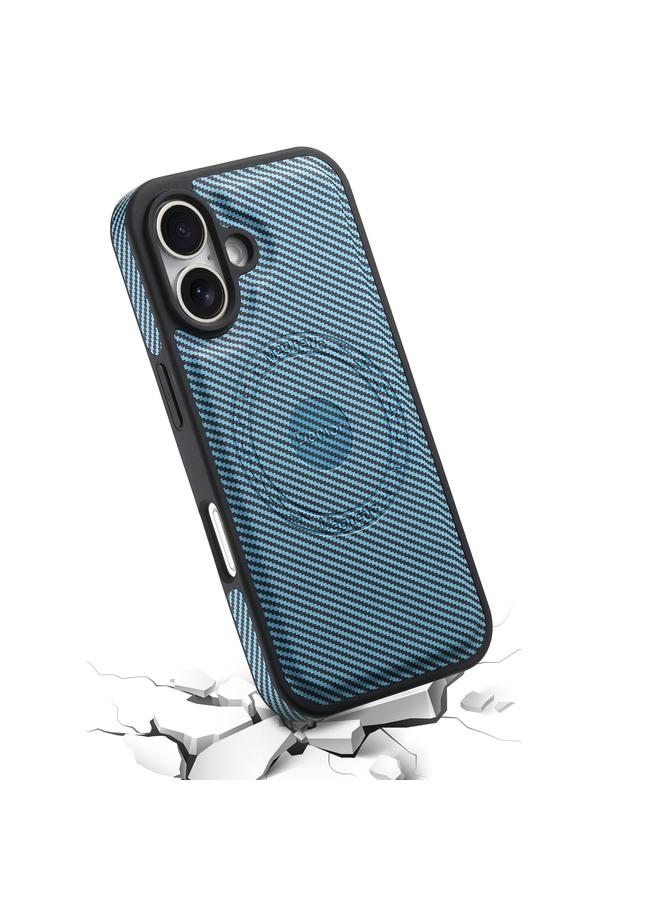 دينيور جراب هاتف MagSafe من الجلد المزخرف بألياف الكربون لهاتف iPhone 16 Plus - Image 5