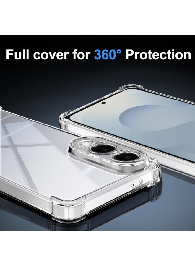 جراب حماية خلفي من جل السيليكون الشفاف الناعم لهاتف Samsung Galaxy S25 Edge 5G، جراب حماية خلفي من جل السيليكون الشفاف الناعم الممتص للصدمات، زوايا معززة لهاتف S25 Edge 5G - Image 2