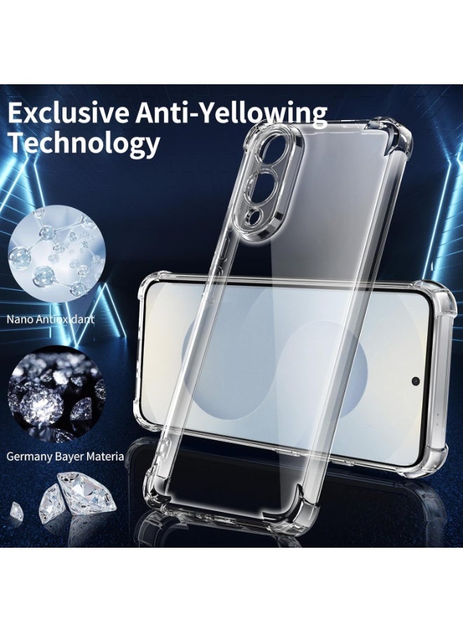 جراب حماية خلفي من جل السيليكون الشفاف الناعم لهاتف Samsung Galaxy S25 Edge 5G، جراب حماية خلفي من جل السيليكون الشفاف الناعم الممتص للصدمات، زوايا معززة لهاتف S25 Edge 5G - Image 3