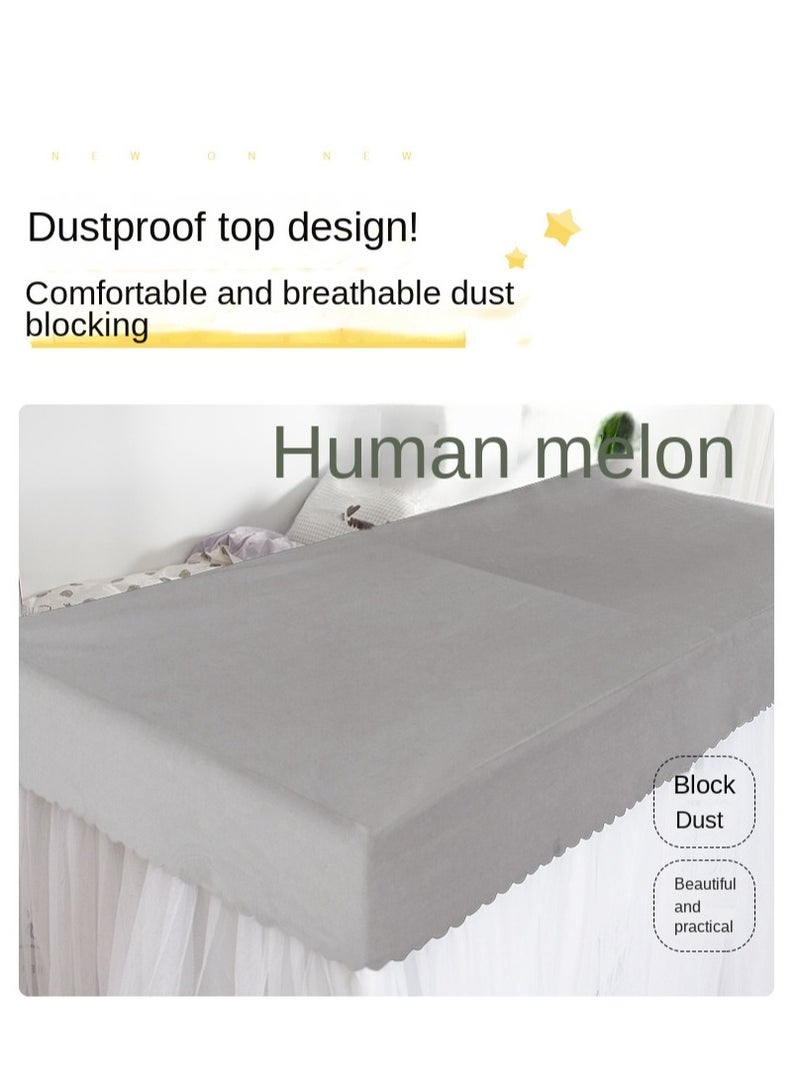 Bluejw Upper Deck Single Bed Curtain Privacy Bed Tent With Stand And Mosquito Net - Image 4