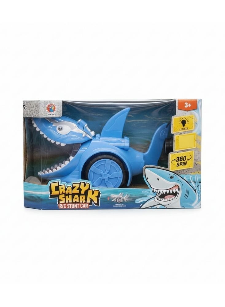 بريميم سيارة كريزي شارك آر سي المثيرة مع أضواء ودوران ثلاثمئة وستون درجة وحركة عالية السرعة للأطفال - Image 2