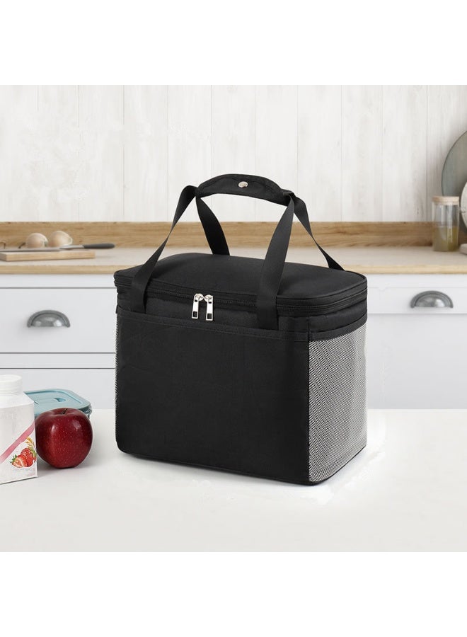 Open Lunch Box Insulated Tote Bag for Outdoor Picnics - Thickened Waterproof Aluminum Foil Lunch Bag for Work and School - Perfect for Snacks and Meals on the Go