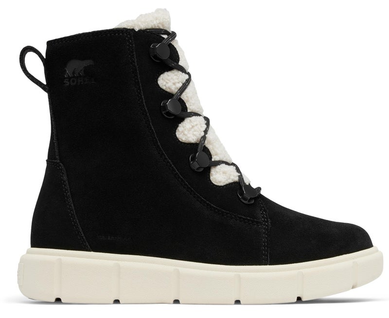 SOREL Women's Explorer lll Joan Cozy Waterproof Boot - Black/Chalk - 7 - Image 5