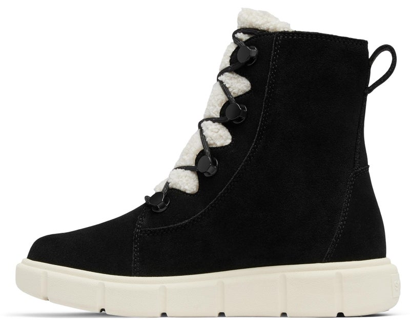 SOREL Women's Explorer lll Joan Cozy Waterproof Boot - Black/Chalk - 7 - Image 4