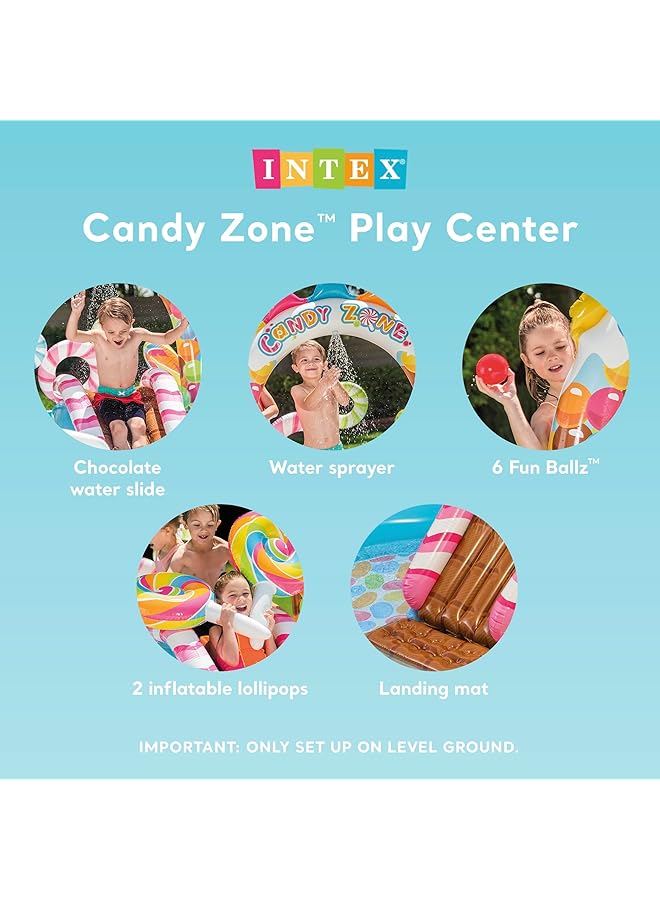 INTEX Candy Zone Inflatable Play Center With Pump - Image 3