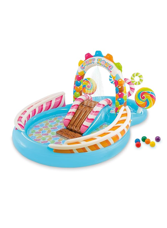 INTEX Candy Zone Inflatable Play Center With Pump - Image 1
