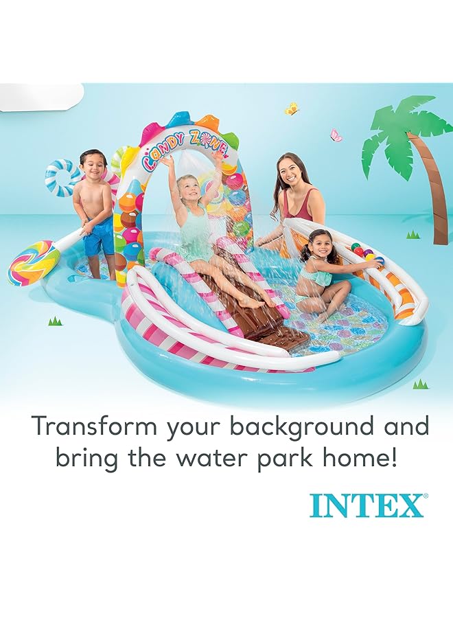 INTEX Candy Zone Inflatable Play Center With Pump - Image 4