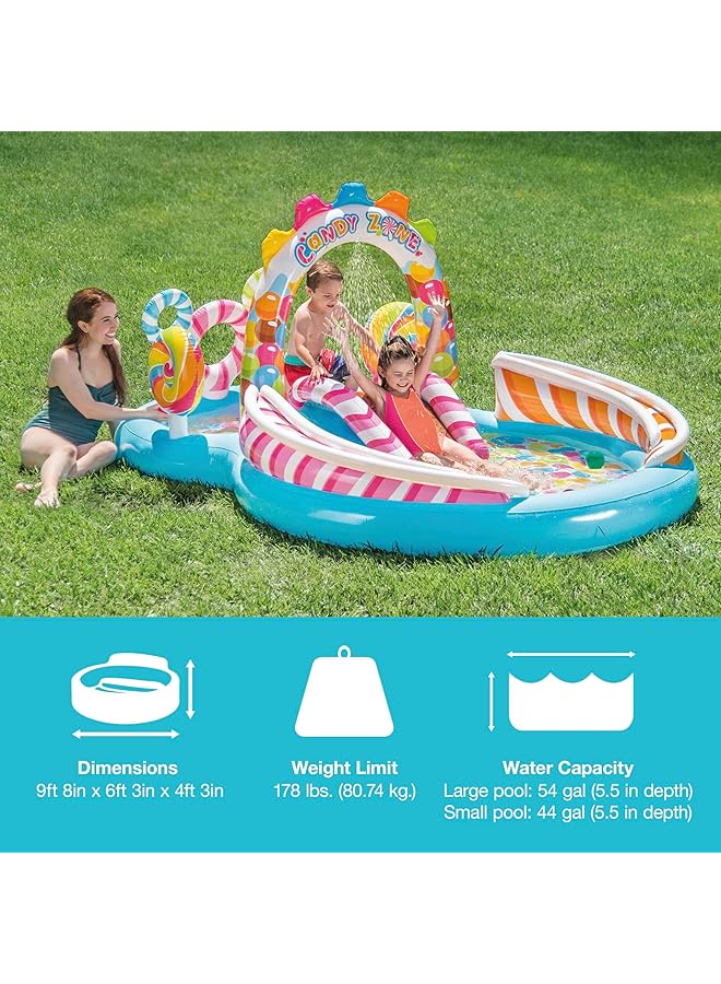 INTEX Candy Zone Inflatable Play Center With Pump - Image 2