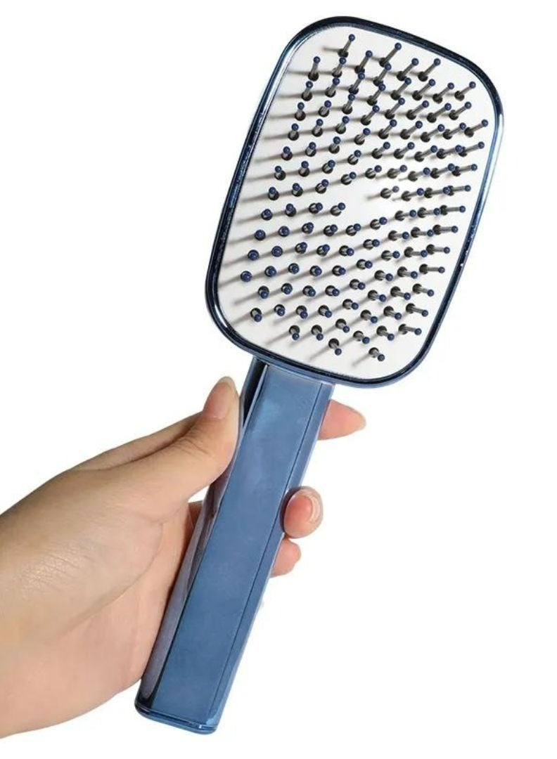 فرشاة مجفف الشعر ذاتية التنظيف لجميع أنواع الشعر، مشط شعر محمول - Image 4