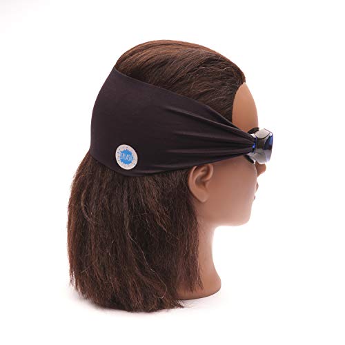 Splash Place SWIM KIDS GOGGLES with Fabric Strap - MIDNIGHT | Fun & Comfortable - Tangle-Free, Swimming Goggles for Kids, Comfy Fabric Strap Goggles - Won't Pull Your Hair - High Visibility Anti-Fog Lenses - Black Goggles for Swimming - Image 2