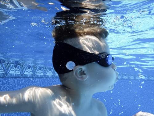 Splash Place SWIM KIDS GOGGLES with Fabric Strap - MIDNIGHT | Fun & Comfortable - Tangle-Free, Swimming Goggles for Kids, Comfy Fabric Strap Goggles - Won't Pull Your Hair - High Visibility Anti-Fog Lenses - Black Goggles for Swimming - Image 3