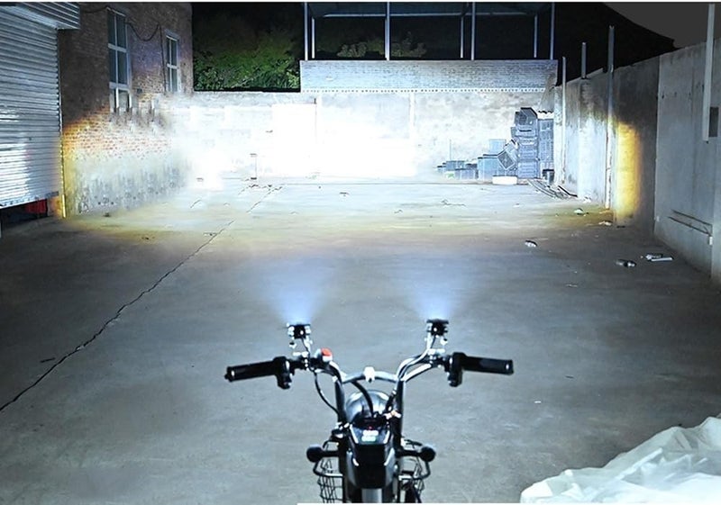 Autozap Mini Driving Fog Light Lamp Projector lens Spotlight Led Motorcycle Headlight Two Colors Motorbike Lighting System (12V, 30W) for Bike, car, tuck, van, tractor Pack of 2 White, Yellow - Image 5