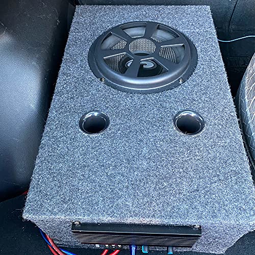 Flushbay Speaker Box Covering Carpet Grey 39.37" × 39.37" Speaker Cabinet Subwoofer Sub Box Liner Carpeting Stain-Resistant Multipurpose Felt Liner Carpet for Car Truck Auto RV Boat Marine (Grey) - Image 4