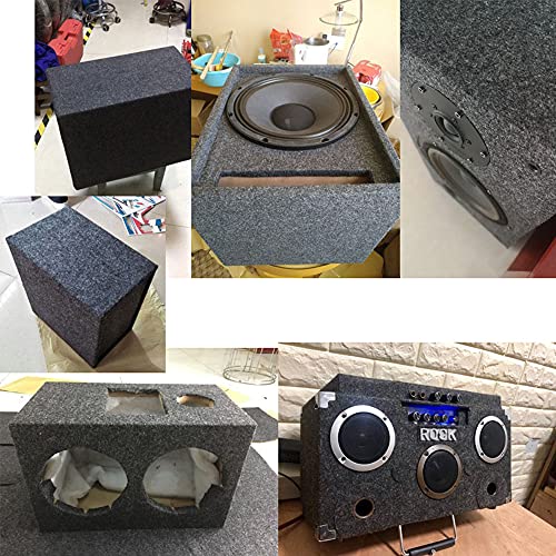 Flushbay Speaker Box Covering Carpet Grey 39.37" × 39.37" Speaker Cabinet Subwoofer Sub Box Liner Carpeting Stain-Resistant Multipurpose Felt Liner Carpet for Car Truck Auto RV Boat Marine (Grey) - Image 5
