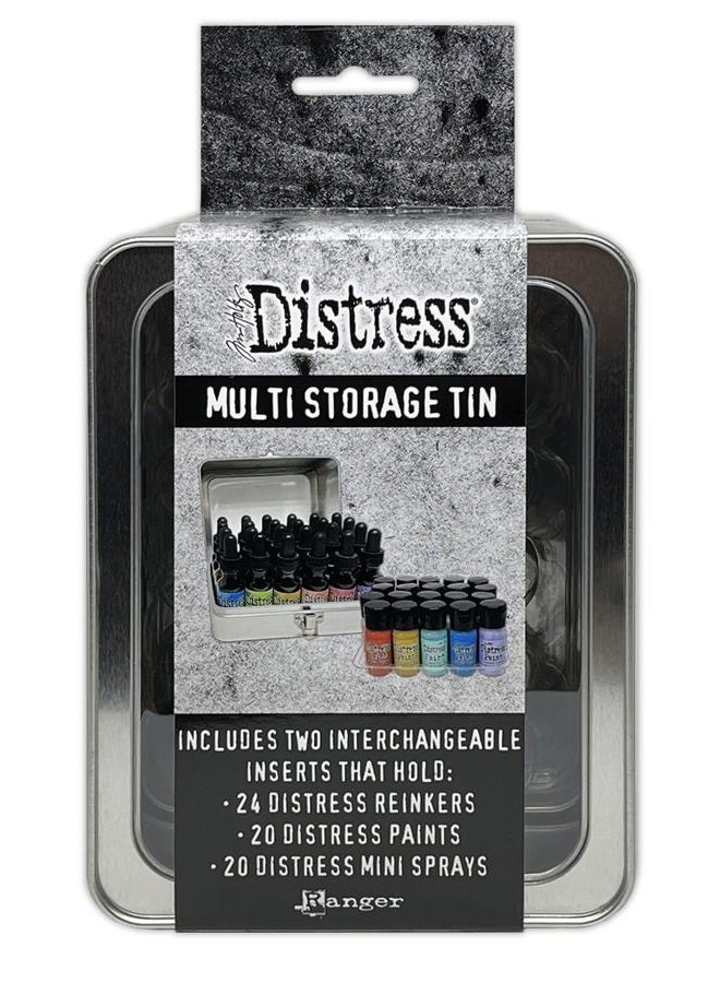 Ranger Tim Holtz Distress Multi Storage Tin - Holds 20 Flip Top Paints - Image 2