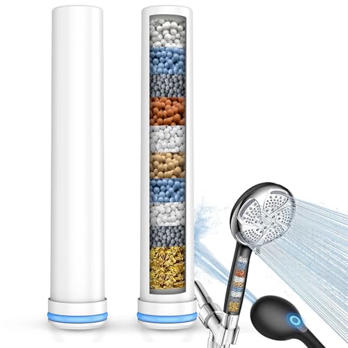FEELSO Shower Filter for Handheld Shower Head, 2 Pack Replacement Filters for Hard Water Remove Chlorine and Harmful Substances - Only Work with Shower Head B0DHXQRDSH -Model Number 72210BC - Image 1