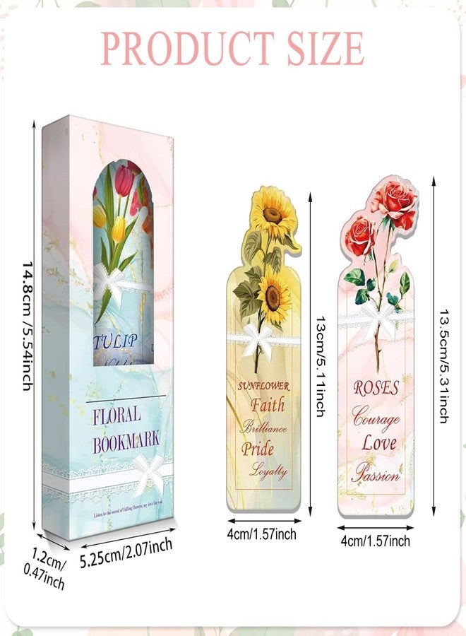 OFIFO® 20PCS Floral Bookmarks Set, Cute Plant Vase Shape Paper Page Markers, Multicolor Aesthetic Bookmarks for Books, Gift for Women, Girls, Kids, Students, Ideal for Reading, Study - Image 2