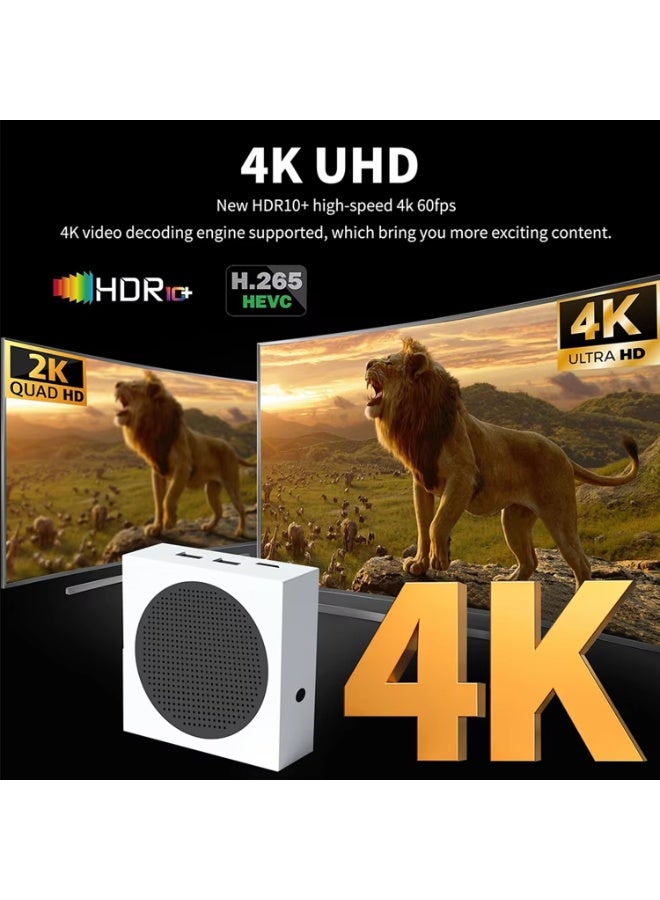 4K HD TV & Game Box G with 69,000+ Retro Games, 128GB Storage, HDMI Support, 2 Wireless Joysticks – Classic Video Console for TV, Monitor & Projector - Image 2