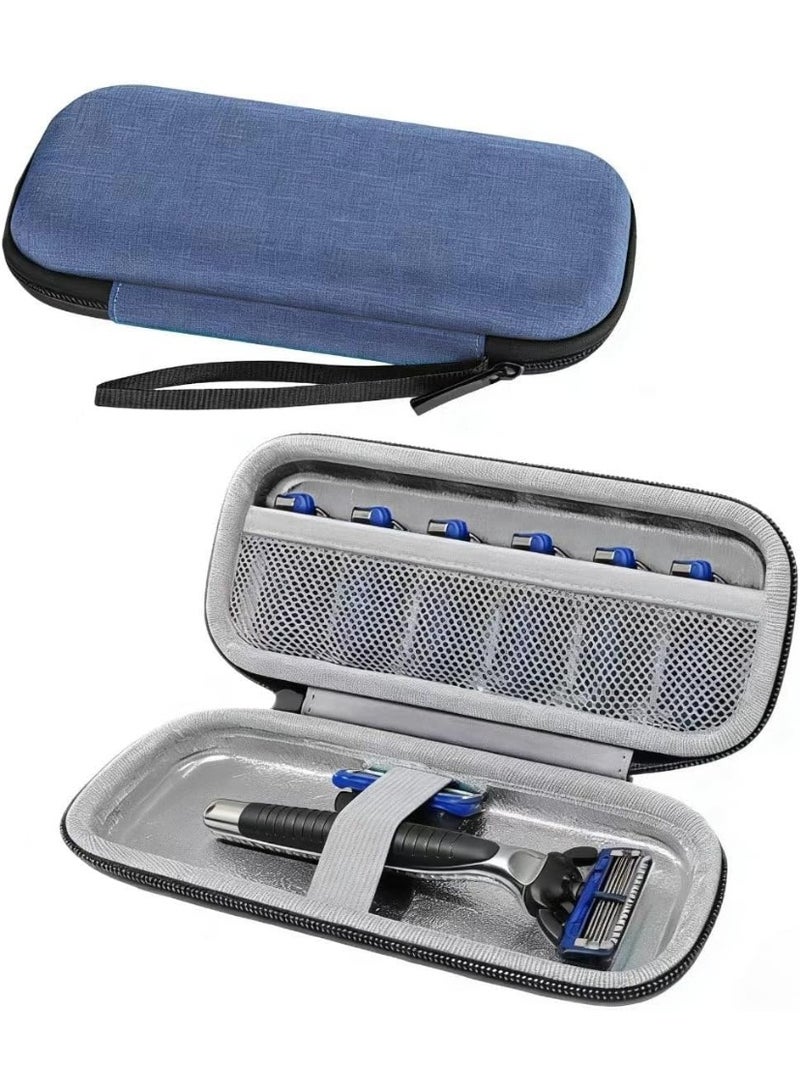 Field Hard Shell Safety Razor Travel Case, Shaving Kit Storage Box for Long/Short Handled Razor, Razor Blade and Attachments, Compatible with Merkur, Vikings, WEISHI Double Edge Safety Razor - Image 1