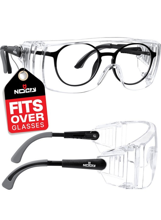 NoCry NoCry Safety Glasses Over Eyeglasses - Fog and Scratch-Resistant Over Glasses Safety Glasses for Men and Women with Side Shields, UV380 Protection, ANSI Z87 Rated - Perfect Safety Goggles Over Glasses  - Image 1