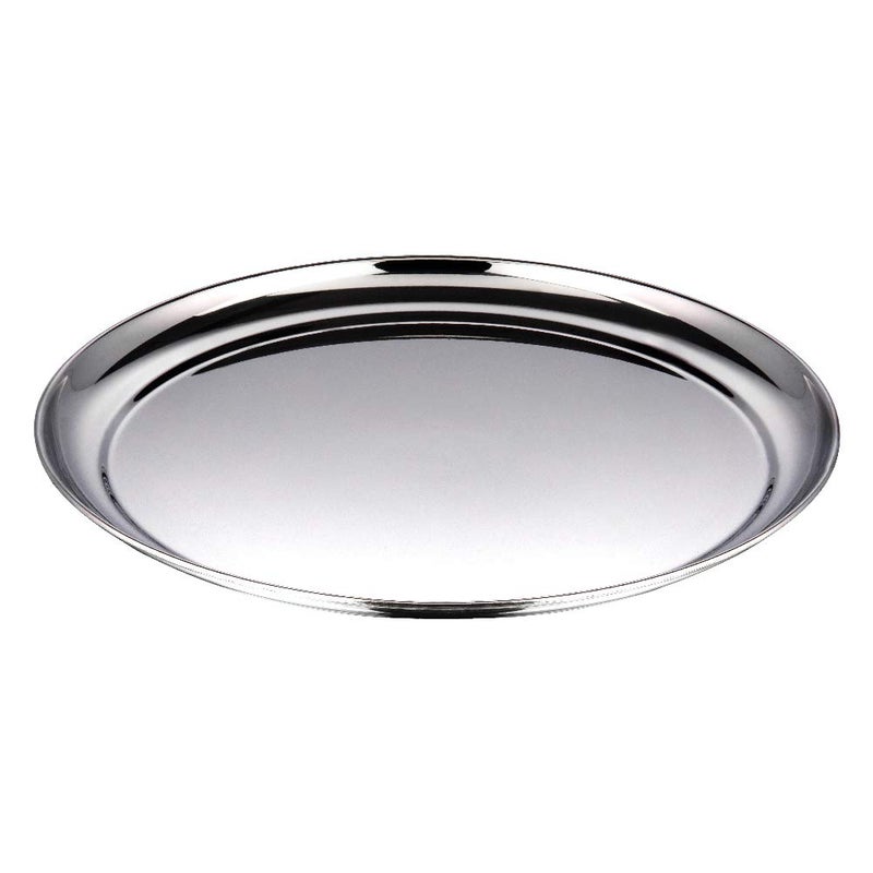 VINOD Kraft Stainless Steel Dinner Plate Set of 6 (28cm) | Rajbhog Thali with Mirror Finish | Food-Grade, Durable & BPA-Free Steel Plates for Dining & Serving | Dishwasher Safe | 2-Year Warranty – Silver  - Image 2