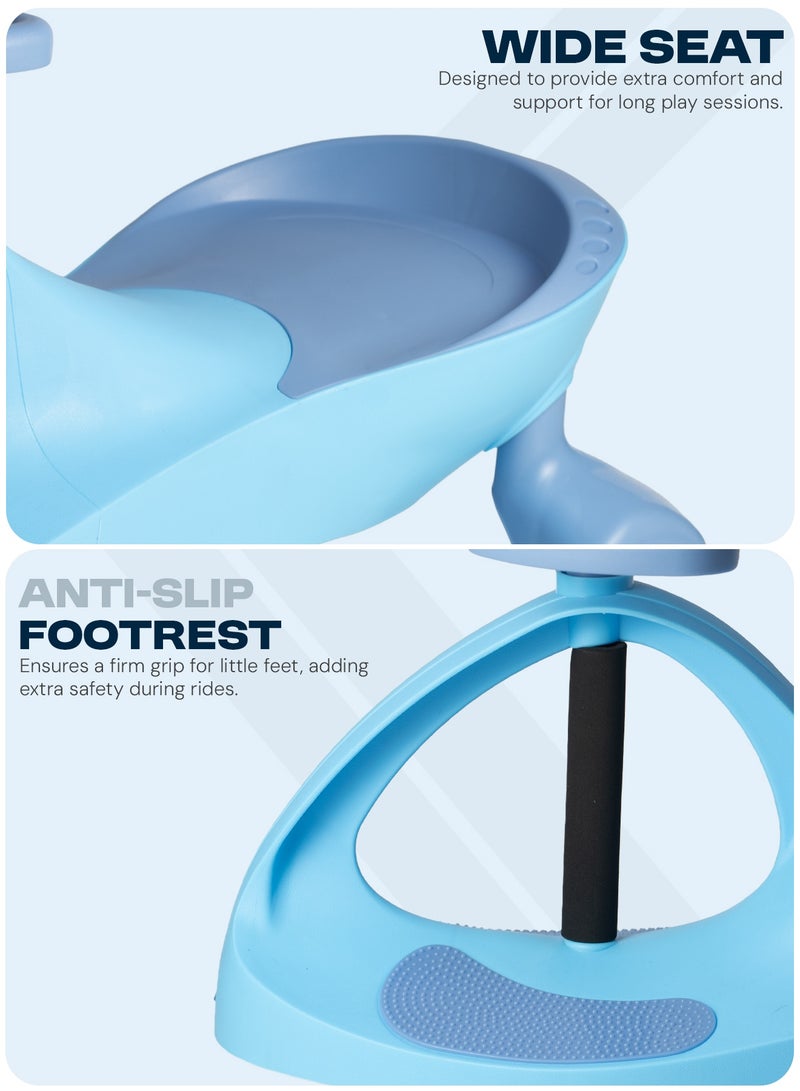 بيبي بايبي يونيكورن ماجيك كار للأطفال دفع على سيارات الأطفال مع عجلات مصنوعة من البولي يوريثان بدون خدوش ، سيارات دفع للأطفال ، سيارات ركوب على سيارات سوينغ للأطفال - Image 4