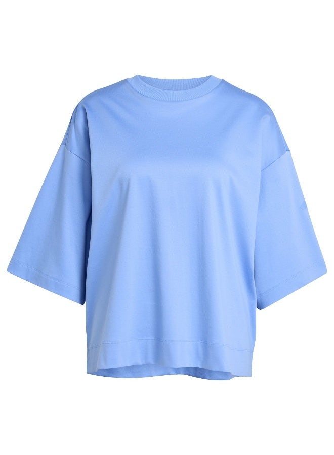 Adidas W All Szn Sl T Blue Training T-Shirts For Women XS - Image 1