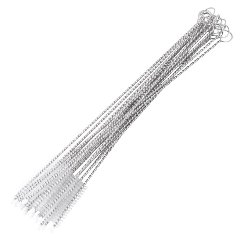 Tosuny Tosuny 20 x Straw Cleaning Brush, Drinking Straw Brush Set Long Straw Brush Baby Bottle Cleaning Brush Stainless Steel Special Design for Cleaning Straw and Baby Bottle - Image 1