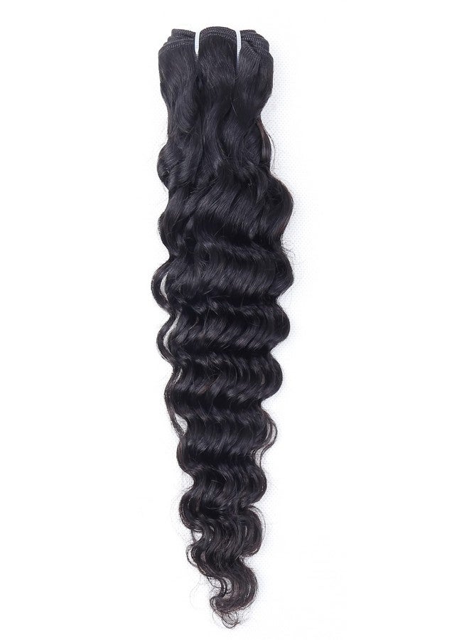 FQ Brazilian Deep Wave Bundles with Closure Deep Curly Weave Human Hair Bundles with Lace Closure Unprocessed Virgin Hair Weft Bundles and 4x4x1 Closure(12 14 16+10, 70g/bundle) - Image 3