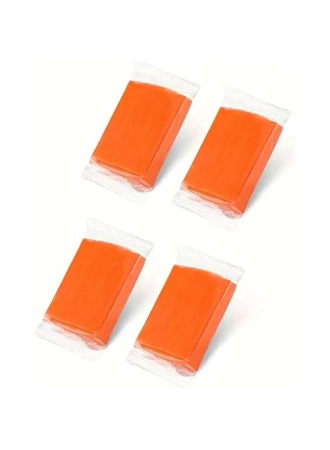 4 Pack 100g Car Clay Bar Premium Grade, Orange Auto Detailing Magic Clay Bar Cleaner for Car Wash Car Detailing Clean Orange - Image 1