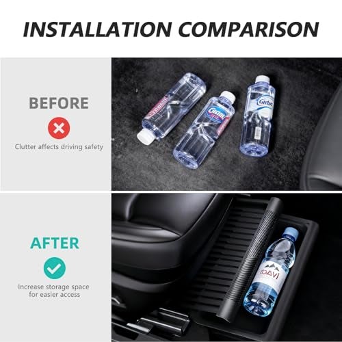 Abystar Upgraded Under seat Storage Tray with Lid for Tesla Model Y Juniper 2026, Hidden Under-Seat Organizer Box, Anti-Slip & Dustproof Design, Large-Capacity Interior Storage Accessories - Image 2