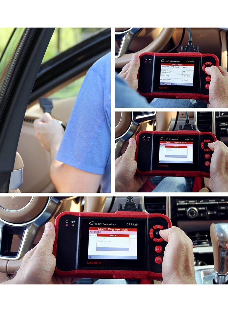 Launch Launch CRP129 OBD2 Scanner Scan Tool For Car ENG AT ABS SRS EPB SAS OIL Service Light Resets Code Reader for Mechanic and Experienced Enthusiast Lifetime Free Update  - Image 2