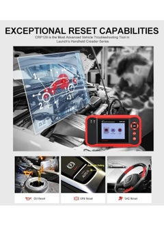 Launch Launch CRP129 OBD2 Scanner Scan Tool For Car ENG AT ABS SRS EPB SAS OIL Service Light Resets Code Reader for Mechanic and Experienced Enthusiast Lifetime Free Update  - Image 4