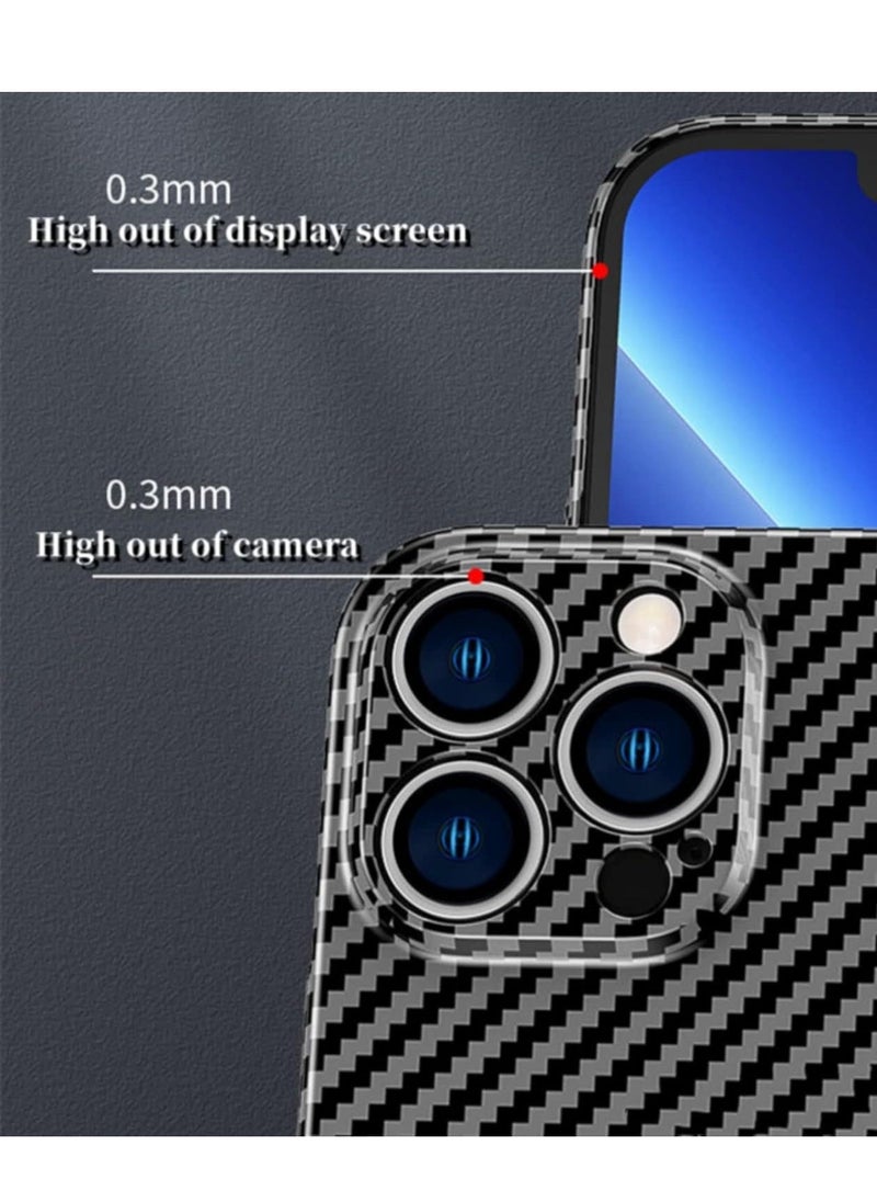 ELTRAZONE Personality Handsome Light Thin Carbon Fiber Pattern PC Phone case Compatible with iPhone 11 Pro Unique Comfortable Cool Shockproof Back Cover - Image 3