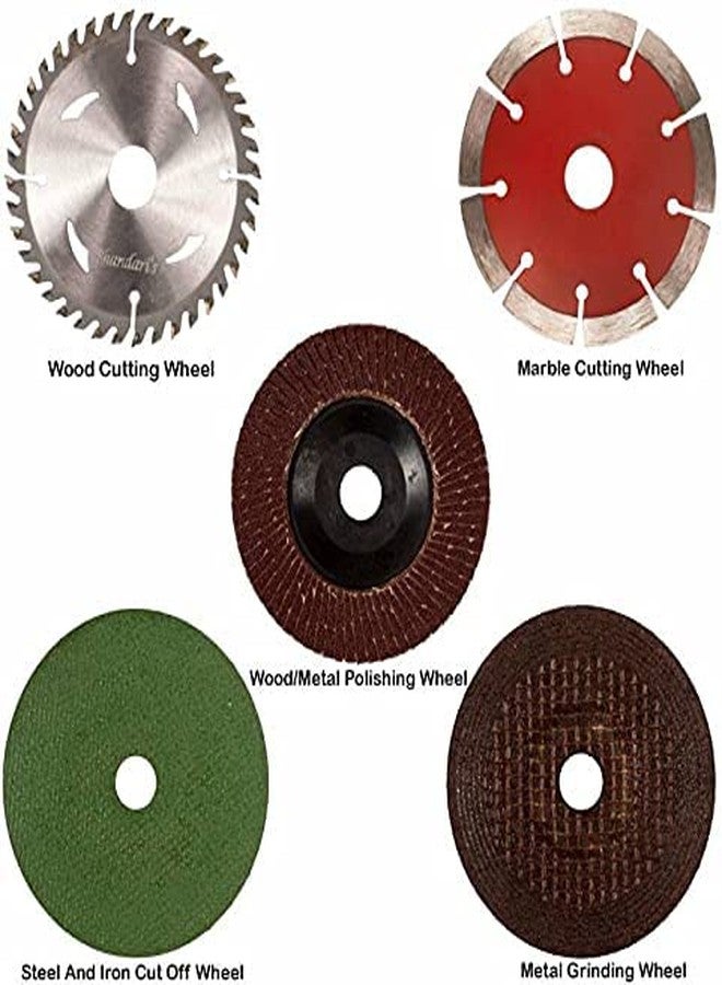 KVA Plus Combo of Wheel Discs 4" (Set of 5) Metal polishing , Metal Grinding Wheel, Marble Cutting, Wood Cutting, Metal Cutting (5 Tools) - Image 2