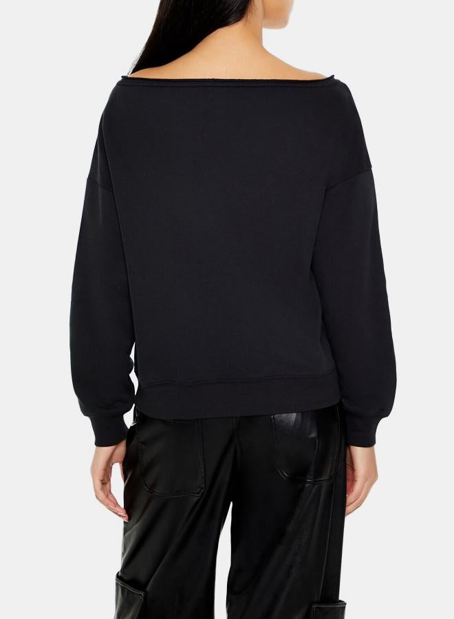 FOREVER 21 Rock N Roll Off-the-Shoulder Pullover - Image 3