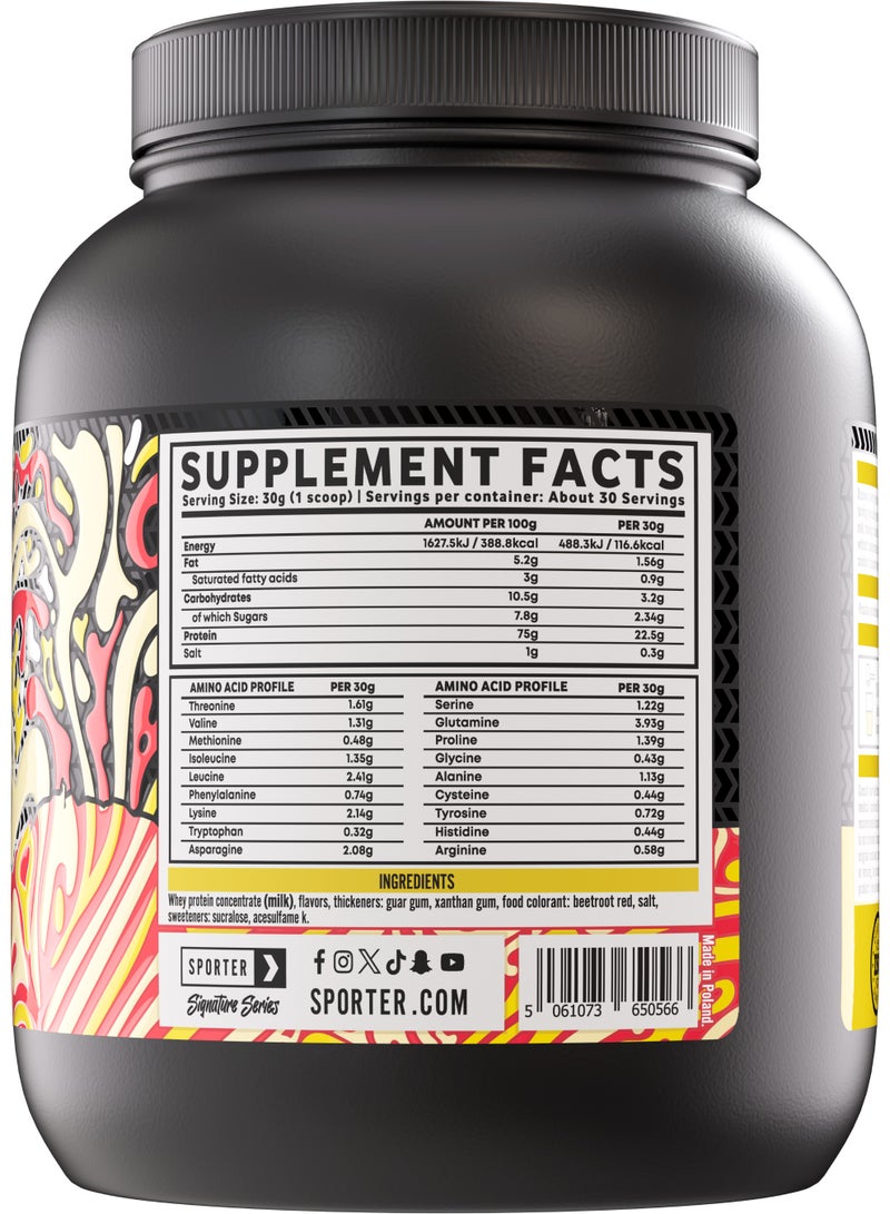 Sporter Whey Protein Powder - High Primary Source Protein 22.5 Grams for Muscle Building, Support & Recovery - Creamy White Razz - Image 2