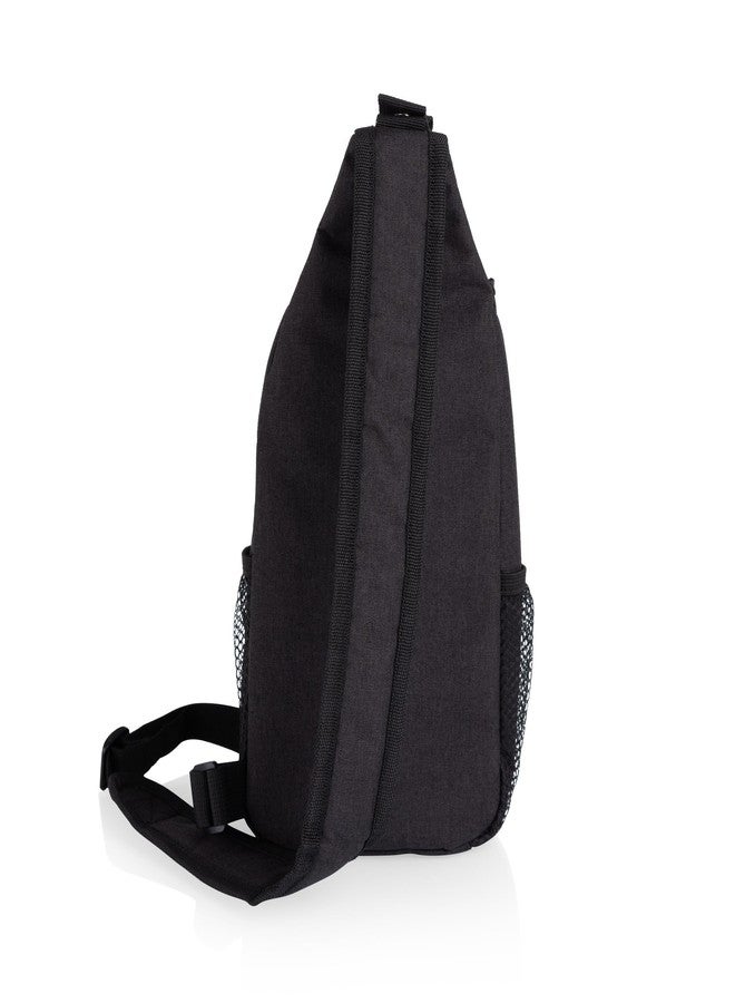 Picnic TIME Pittsburgh Steelers Strider Crossbody Cooler Sling Bag, Insulated 3 Can Capacity Tactical Shoulder Pack, Anti-Theft Water Resistant Black Travel Chest Bag & Small Outdoor Daypack (Black) - Image 5