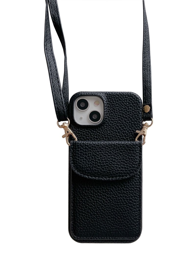 Suteni Back Cover Card Slots Leather Phone Case for iPhone - Image 2