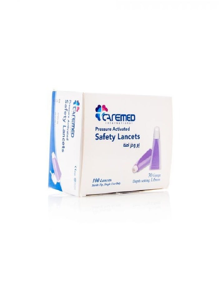 BD Caremed Safety Lancets 1.6mm – 100 Pieces 
