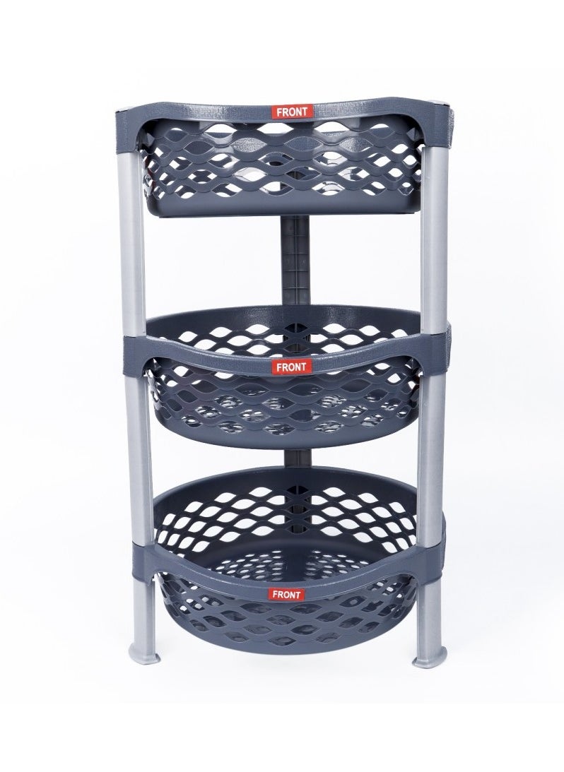 Ultima Steps Kitchen Rack Basket Detachable Stand Plastic 3 Steps