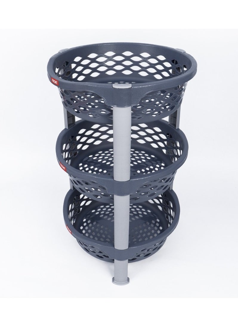 Ultima Steps Kitchen Rack Basket Detachable Stand Plastic 3 Steps